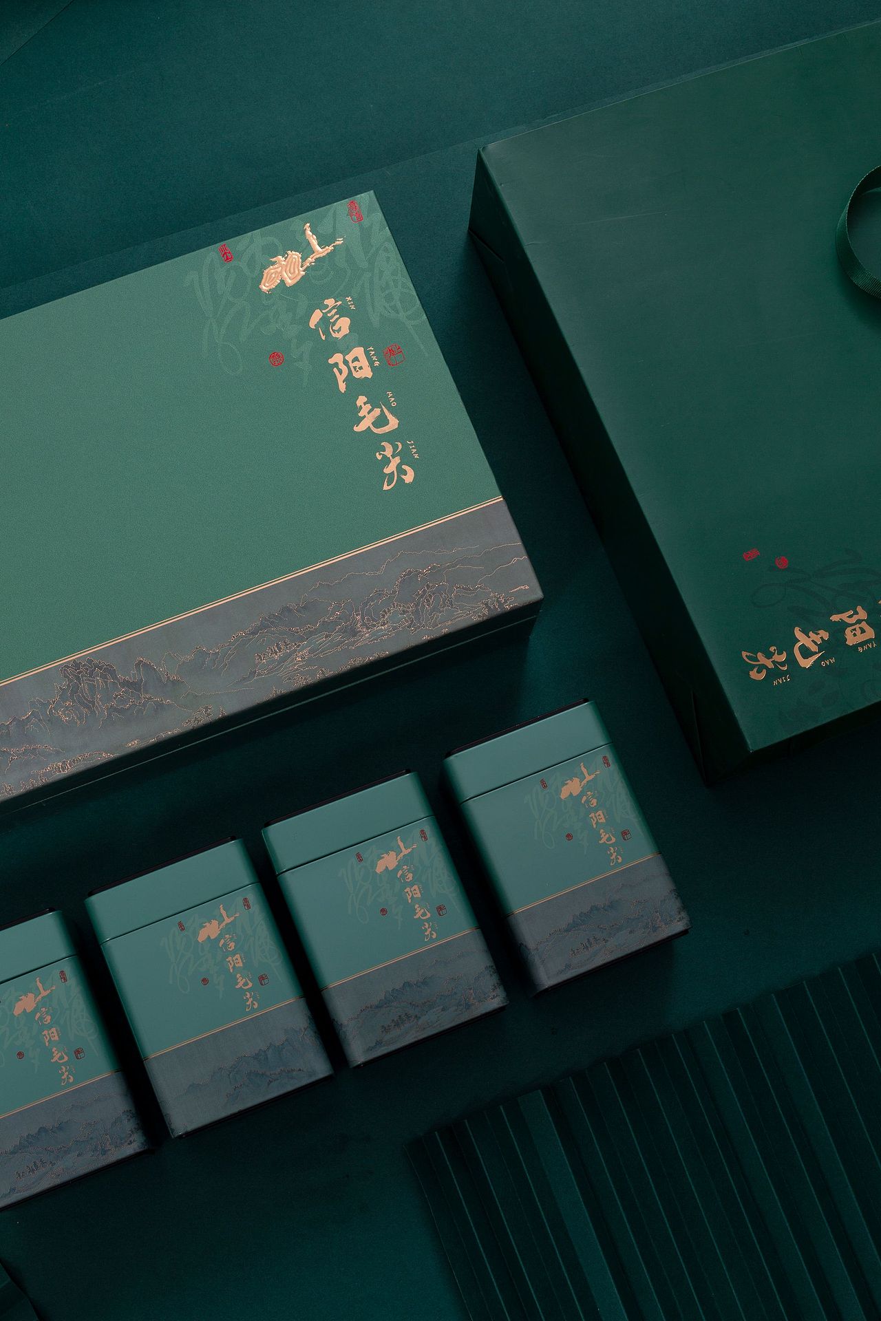 春茶信阳毛尖绿茶礼盒（图ZMzA1NDQ0NTg4） - 产品摄影 - 站酷设计师艺术联盟原创素材 - 站酷ZCOOL