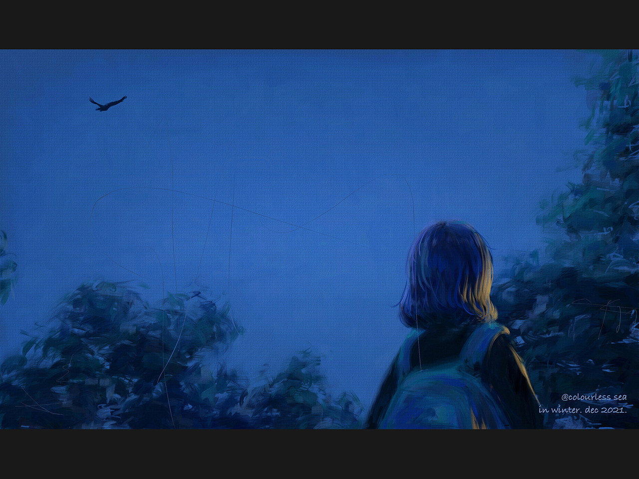 电影氛围感插画