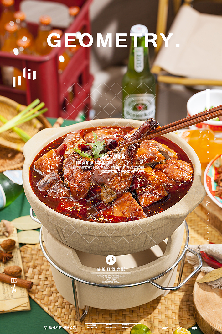 成都美食摄影砂锅菜品牛杂煲鸡煲烤鸭煲市井美食拍摄