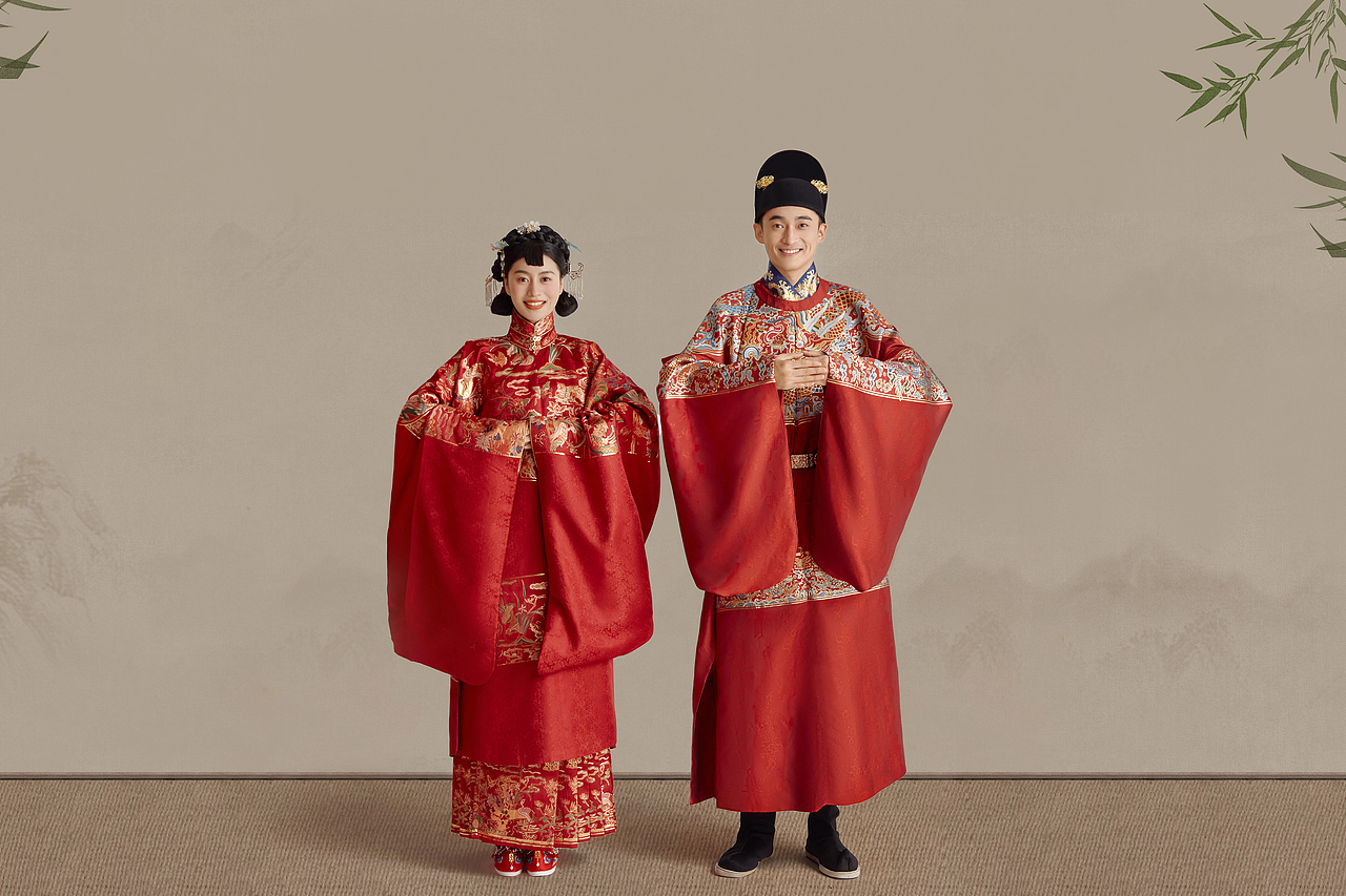 95后的偏爱，长辈也超喜爱的室内汉服婚纱照（图ZMzIxMDAyMjk2） - 婚礼摄影 - 站酷设计师遇见YUJIAN原创素材 - 站酷ZCOOL