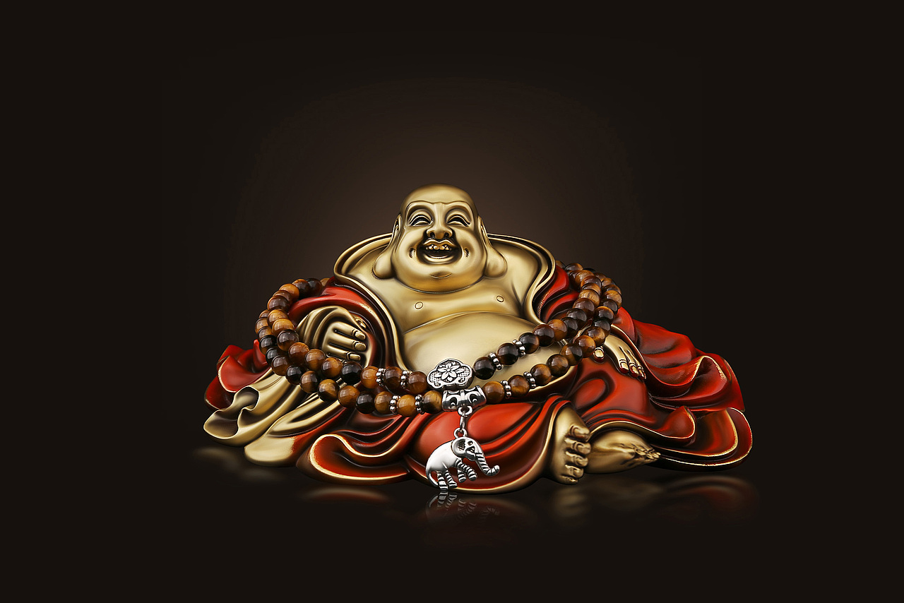 纯铜弥勒佛摆件/金属精修系列