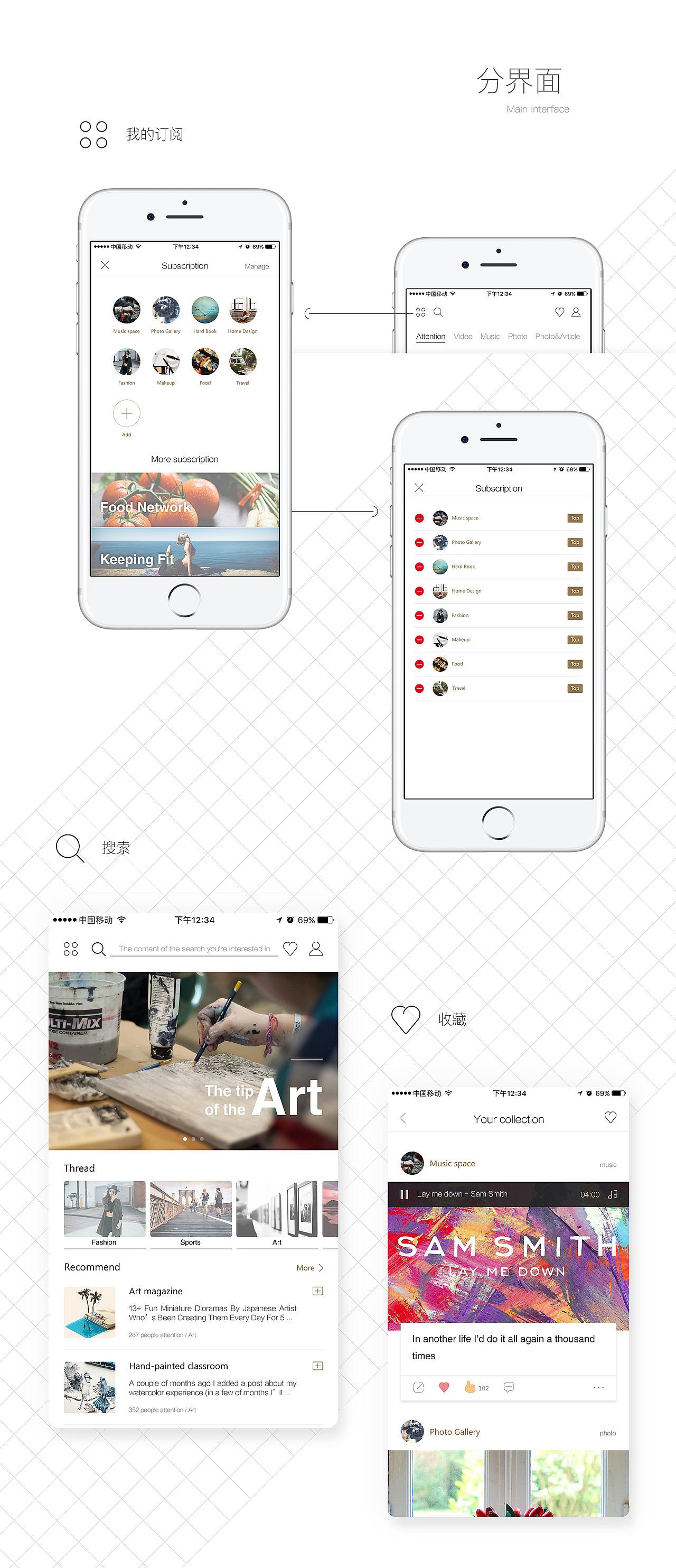 文化社区APP练习 / MAY（图ZNzIzODYzMjQ=） - APP界面 - 站酷设计师Leo张原创素材 - 站酷ZCOOL