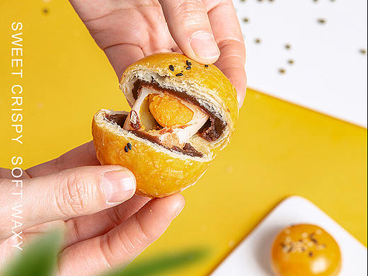 蛋黄酥 食品美食拍摄