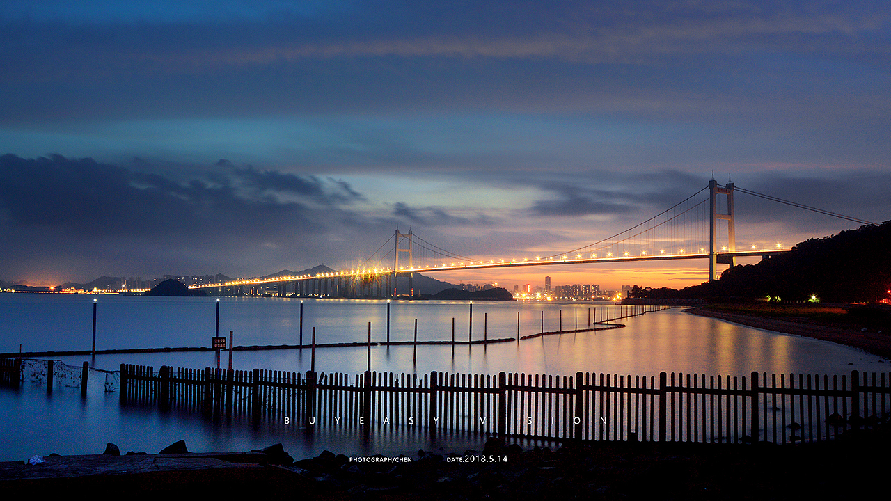 虎门大桥《雨中漫步之堵车煎熬》（图ZMTE0ODIwODg0） - 风光摄影 - 站酷设计师Neil陈原创素材 - 站酷ZCOOL