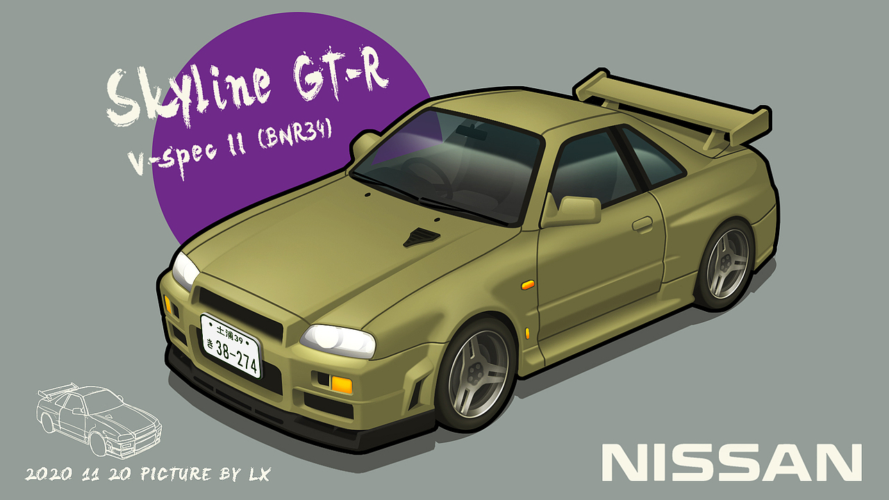 神之脚星野好造nissanskylinegtrr34