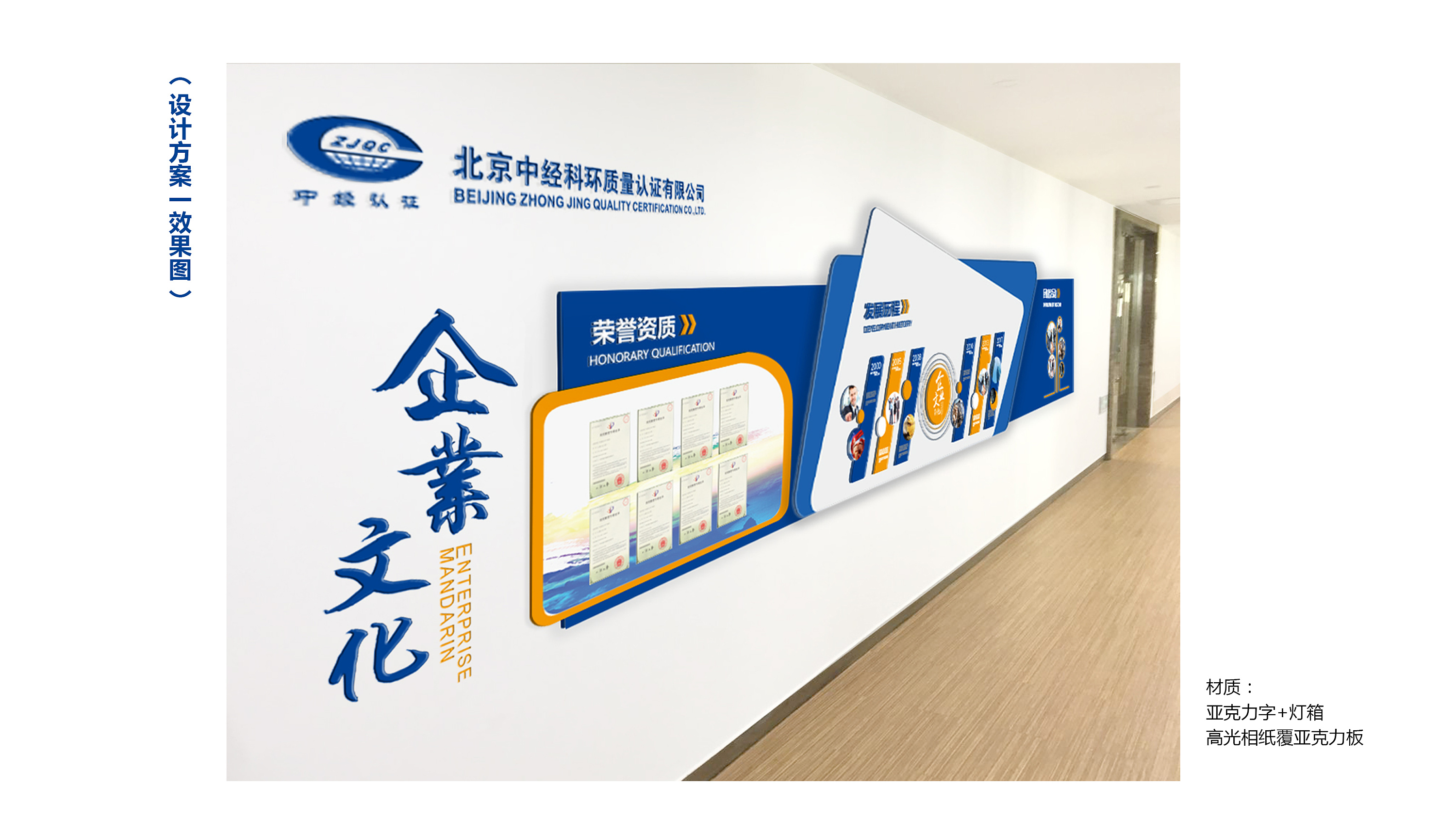 中经科环质量认证文化墙