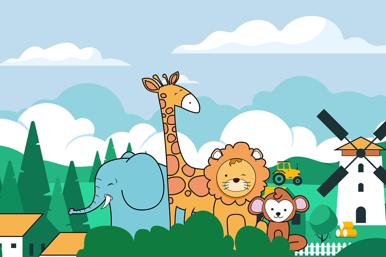 爱我家园|插画|儿童插画|瓅喵喵 - 原创作品 - 站酷 (zcool)