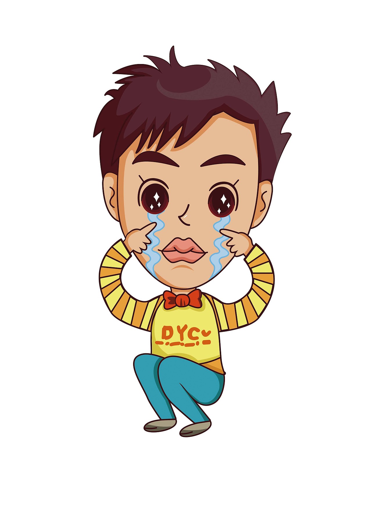 枣核男孩第一次创作q版人物