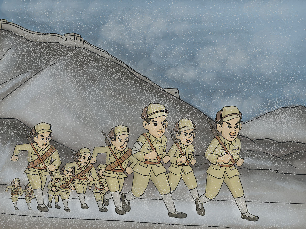 武警，陆军，军人兵哥各种插画|插画|商业插画|Qin设计 - 原创作品 - 站酷 (ZCOOL)