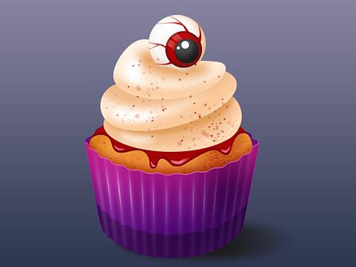 萬圣節(jié)小紙杯蛋糕（個(gè)人主頁-ZMjQ2MTQ3NzY=） - 圖標(biāo) - 站酷設(shè)計(jì)師siriano_dark原創(chuàng)素材 - 站酷ZCOOL