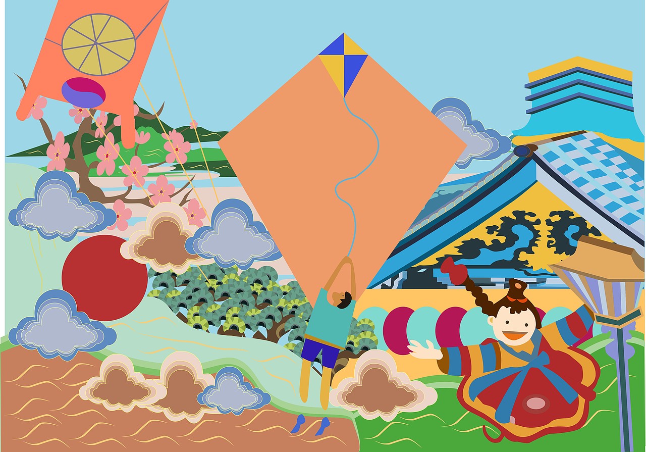 筝情别调（图ZMTAyMjE4MzIw） - 儿童插画 - 站酷设计师下雨季原创素材 - 站酷ZCOOL