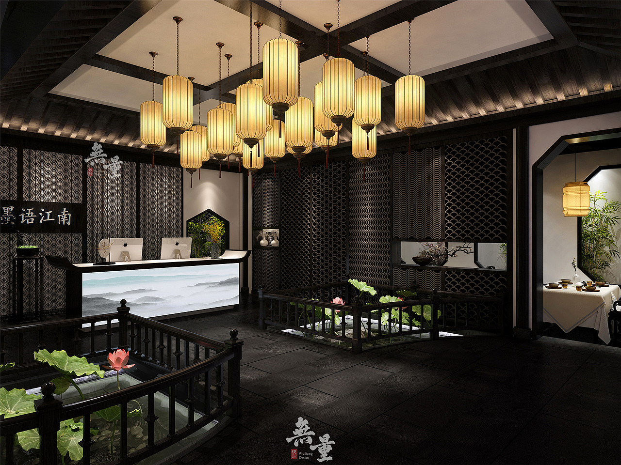 小桥流水,绿叶红荷是中国古典园林最重要的意象.