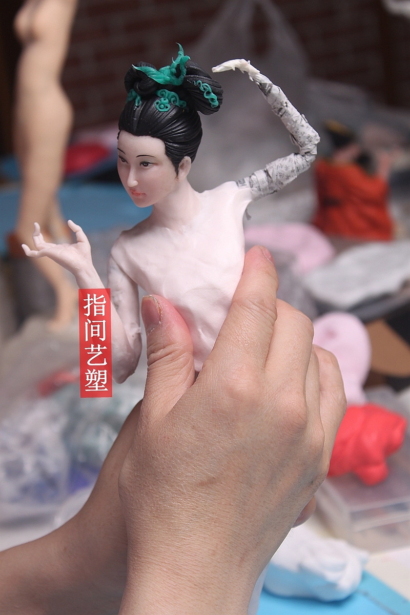 贺加贵面塑软陶(古典仕女)