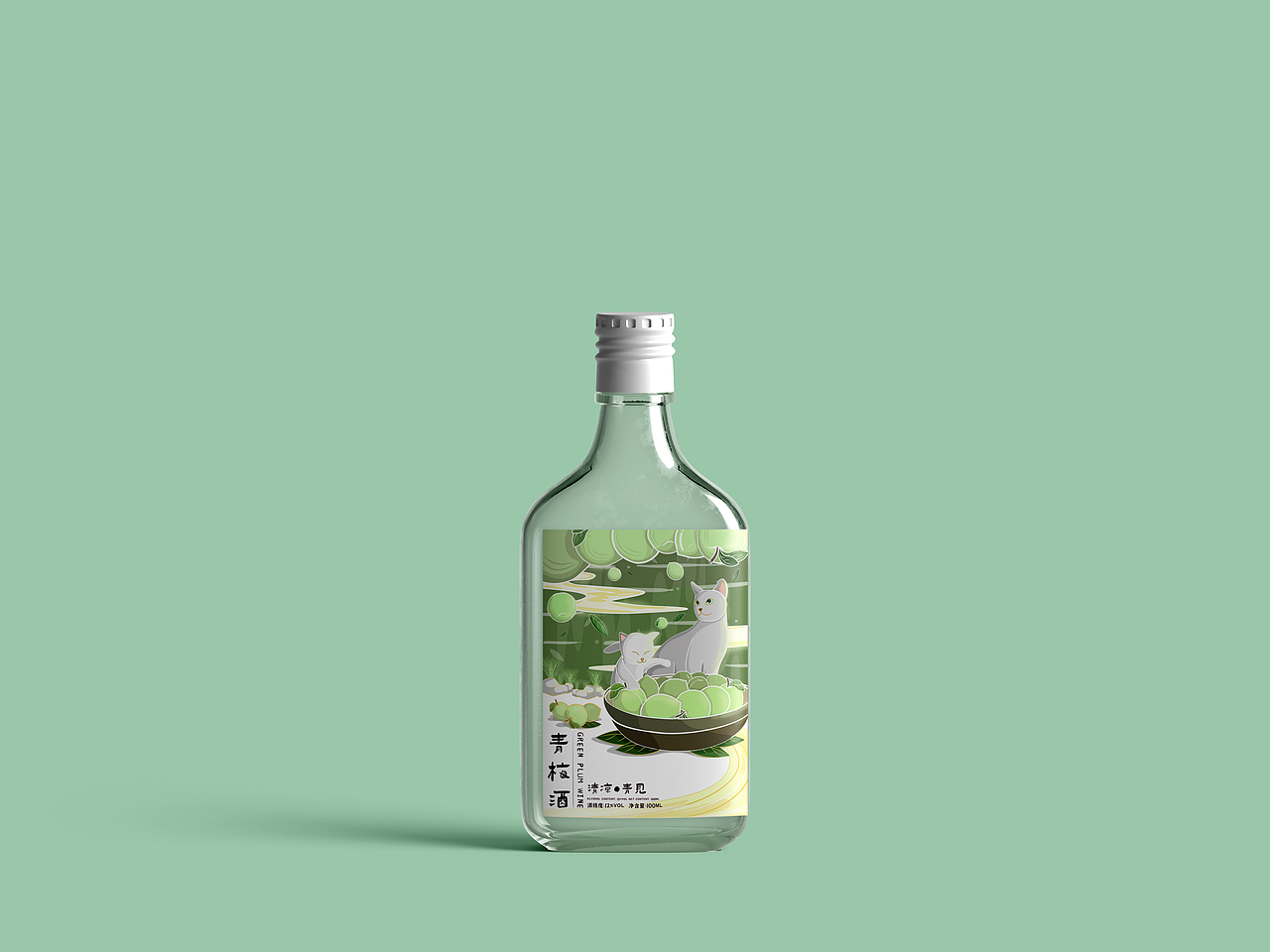 原创作品|《好久不见，微醺一下》青梅酒包装设计（图ZMjc5ODUzOTY0） - 包装 - 站酷设计师茶麦youyou原创素材 - 站酷ZCOOL