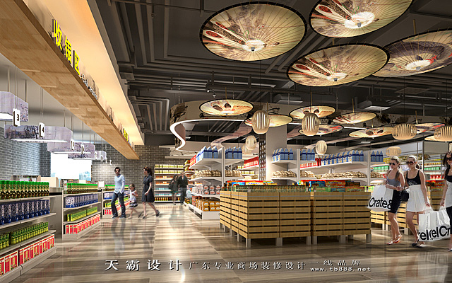供烟台商业空间设计客户参考的大型商业空间设计效果图