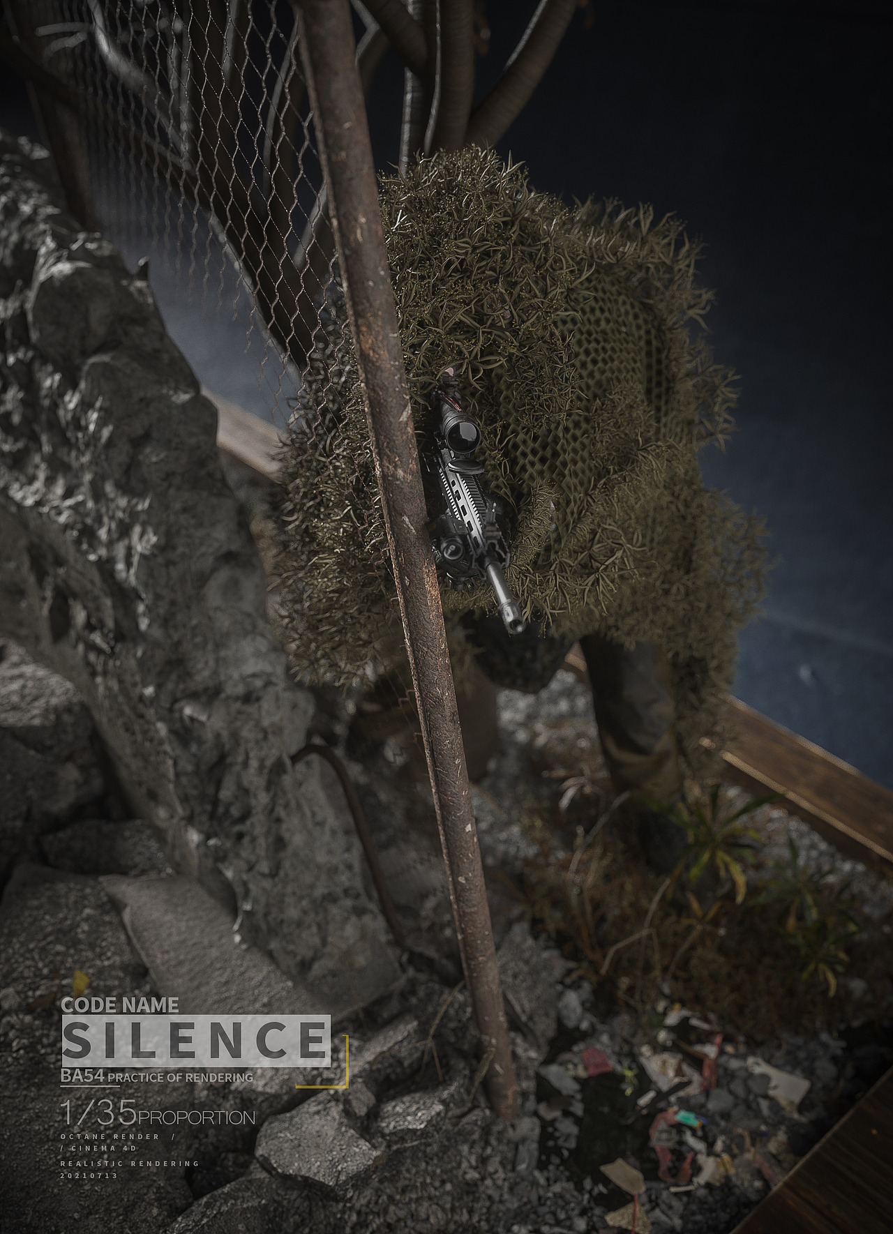 《代号：沉默》仿微缩景观写实渲染练习（图ZMjYyNjczMTMy） - 场景 - 站酷设计师BA_54原创素材 - 站酷ZCOOL