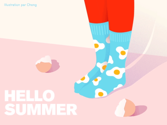 Hello Spring/Summer（图ZMTEzMDA0Nzgw） - 艺术插画 - 站酷设计师卡爆彭原创素材 - 站酷ZCOOL