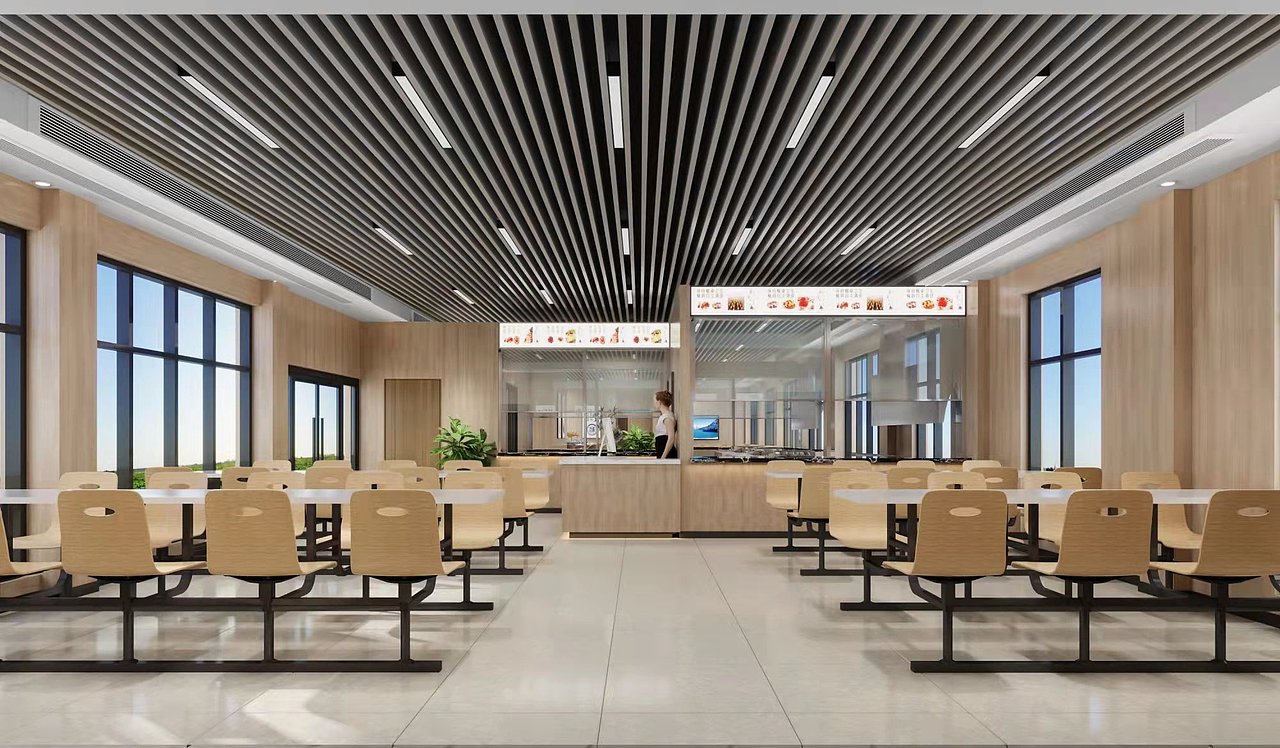 简洁大方的医院食堂