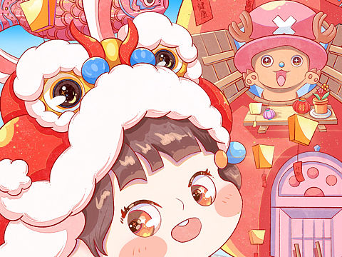 元宵賀圖/走吖！一起去看燈會（個人主頁-ZNjc4NTQ4NjA=） - 商業(yè)插畫 - 站酷設計師訂書釘視覺原創(chuàng)素材 - 站酷ZCOOL