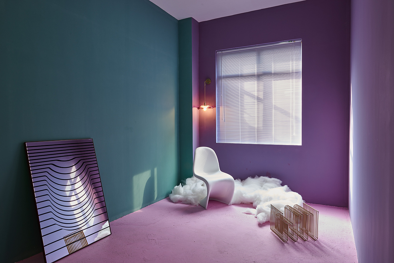 万花筒幼稚园色彩交织的梦室内空间摄影