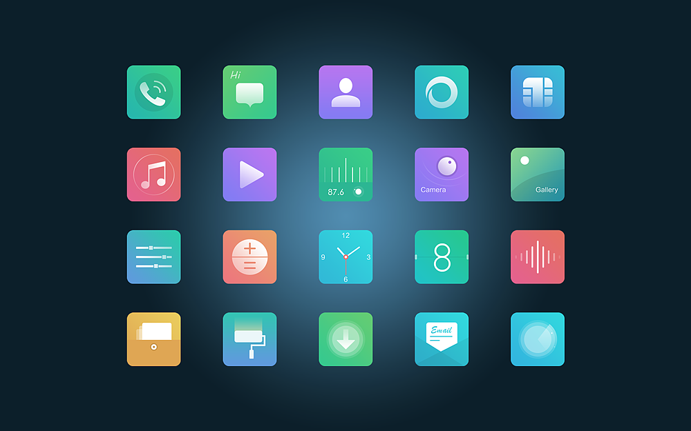 小清新图标一组（图ZNDM0NjkxMjA=） - 图标 - 站酷设计师Nongli原创素材 - 站酷ZCOOL