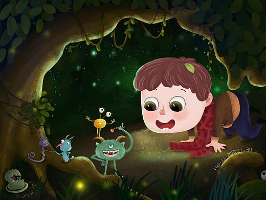 森林里的秘密（个人主页-ZNDExNjI0NDA=） - 创作习作 - 站酷设计师KOoJJ原创素材 - 站酷ZCOOL