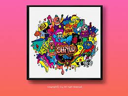 三眼怪插畫系列作品