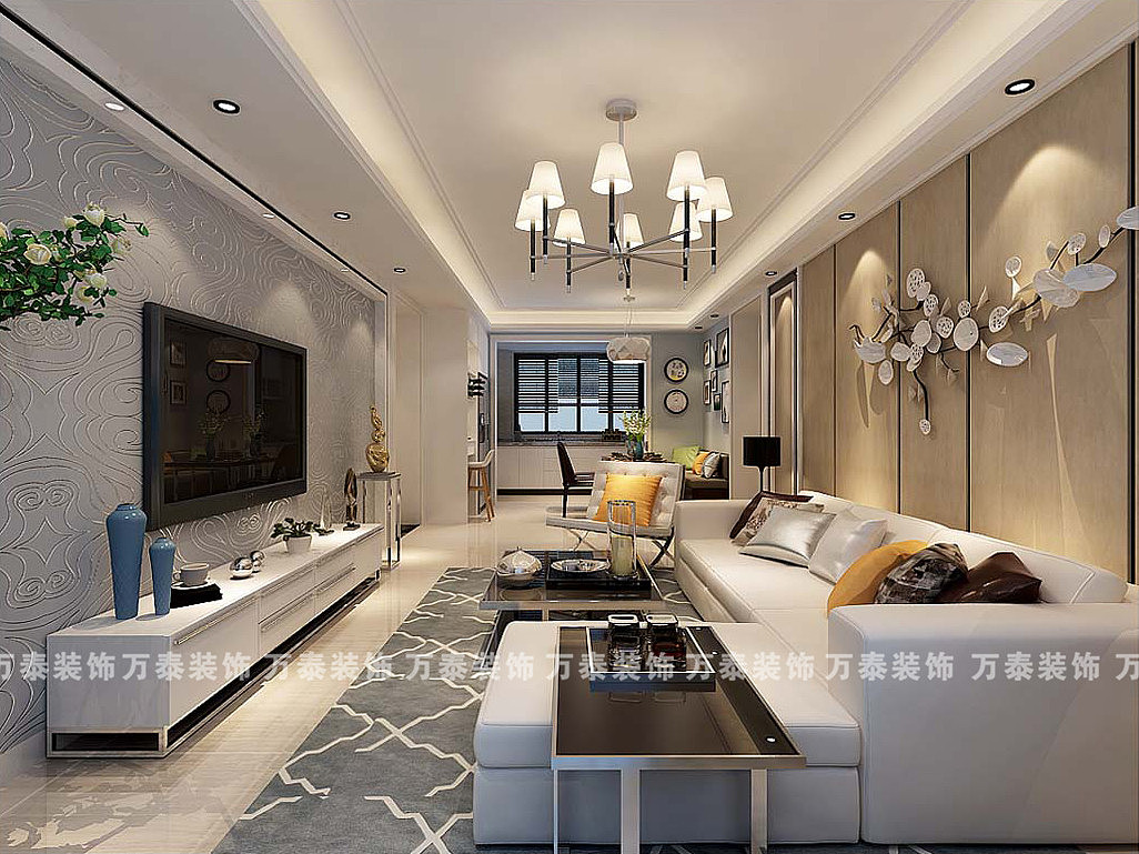 济南室内装修—济南阳光100装修现代简约风格案例分享