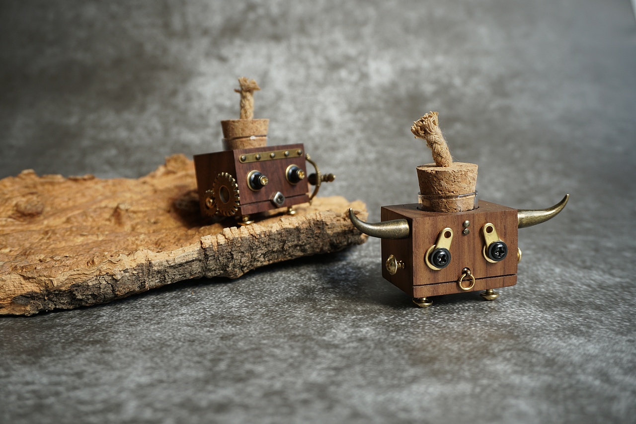 12星座手工实木精油香薰瓶桌面摆件