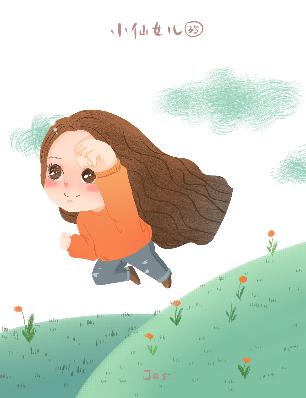 小仙女儿-q版卡通人物肖像