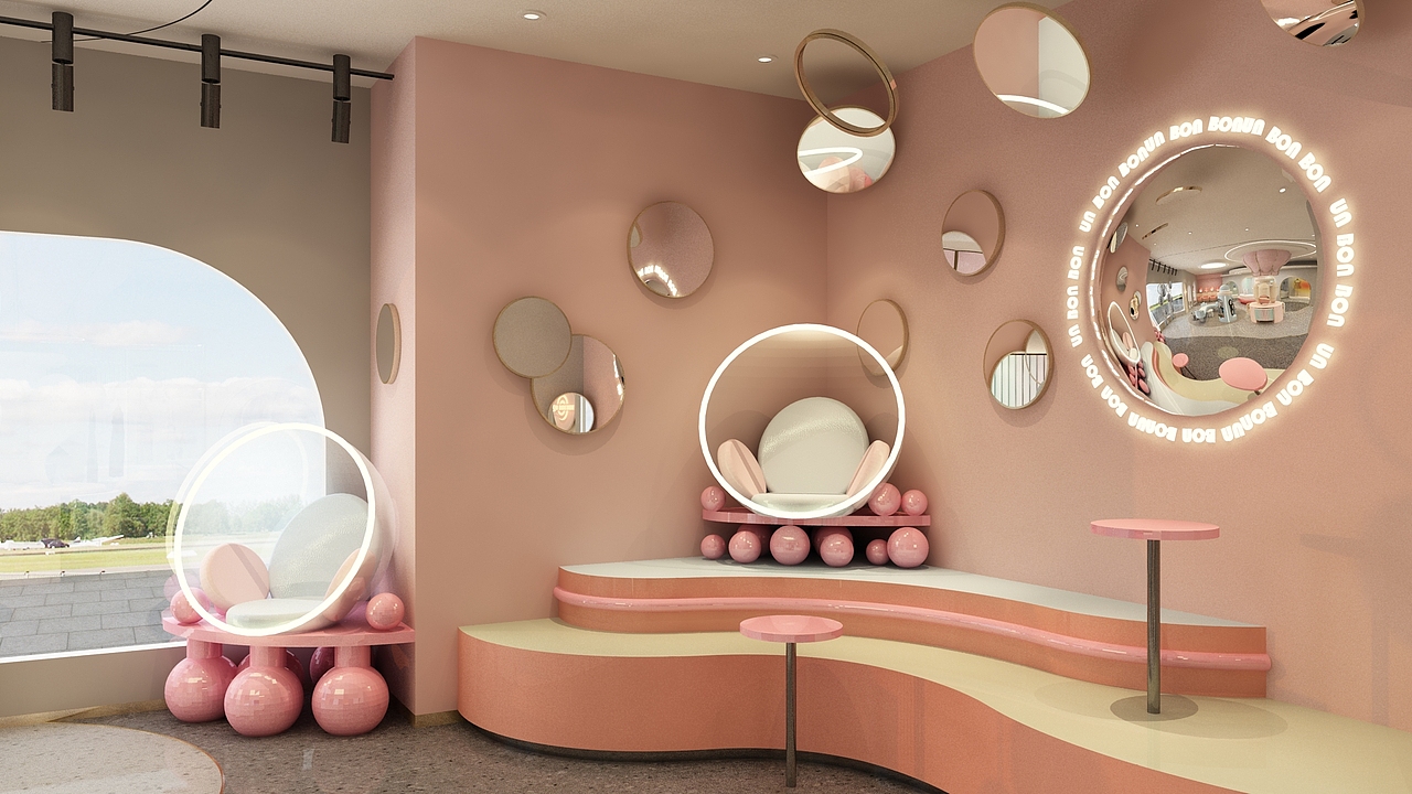UN BONBON 儿童美发、摄影综合店（图ZMjk0OTkxOTY4） - 商业空间设计 - 站酷设计师沈酉钱原创素材 - 站酷ZCOOL