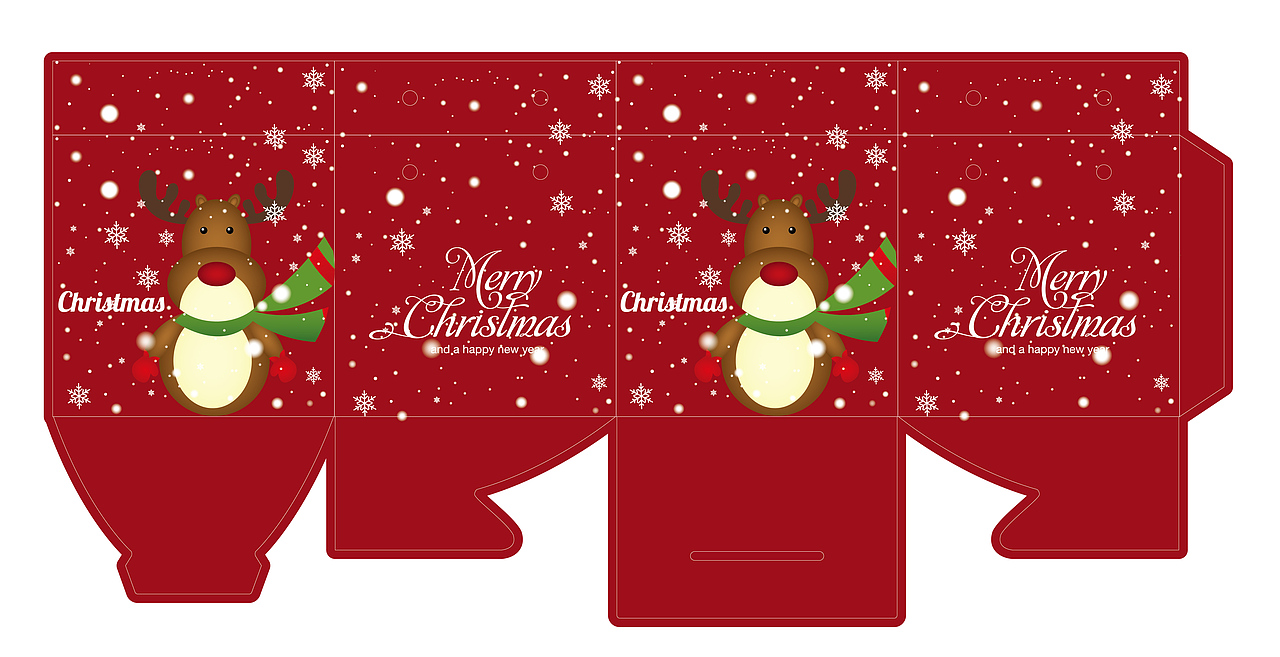 圣诞苹果手提盒设计（图ZMjA2NDkxOTc2） - 包装 - 站酷设计师森林木偶原创素材 - 站酷ZCOOL