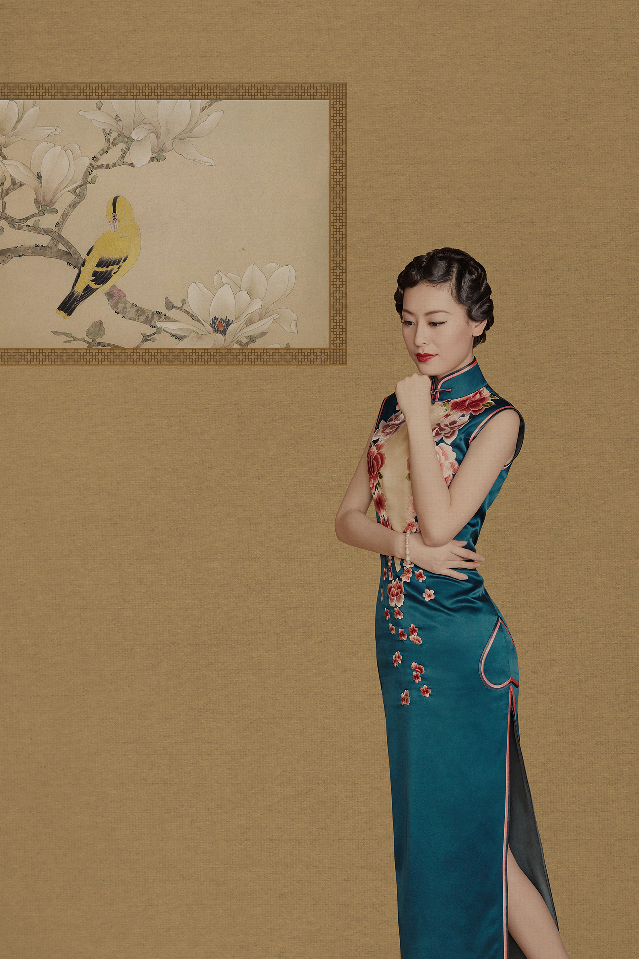 服装拍摄-某品牌旗袍礼服-中国风-新文人画摄影（第二弹）