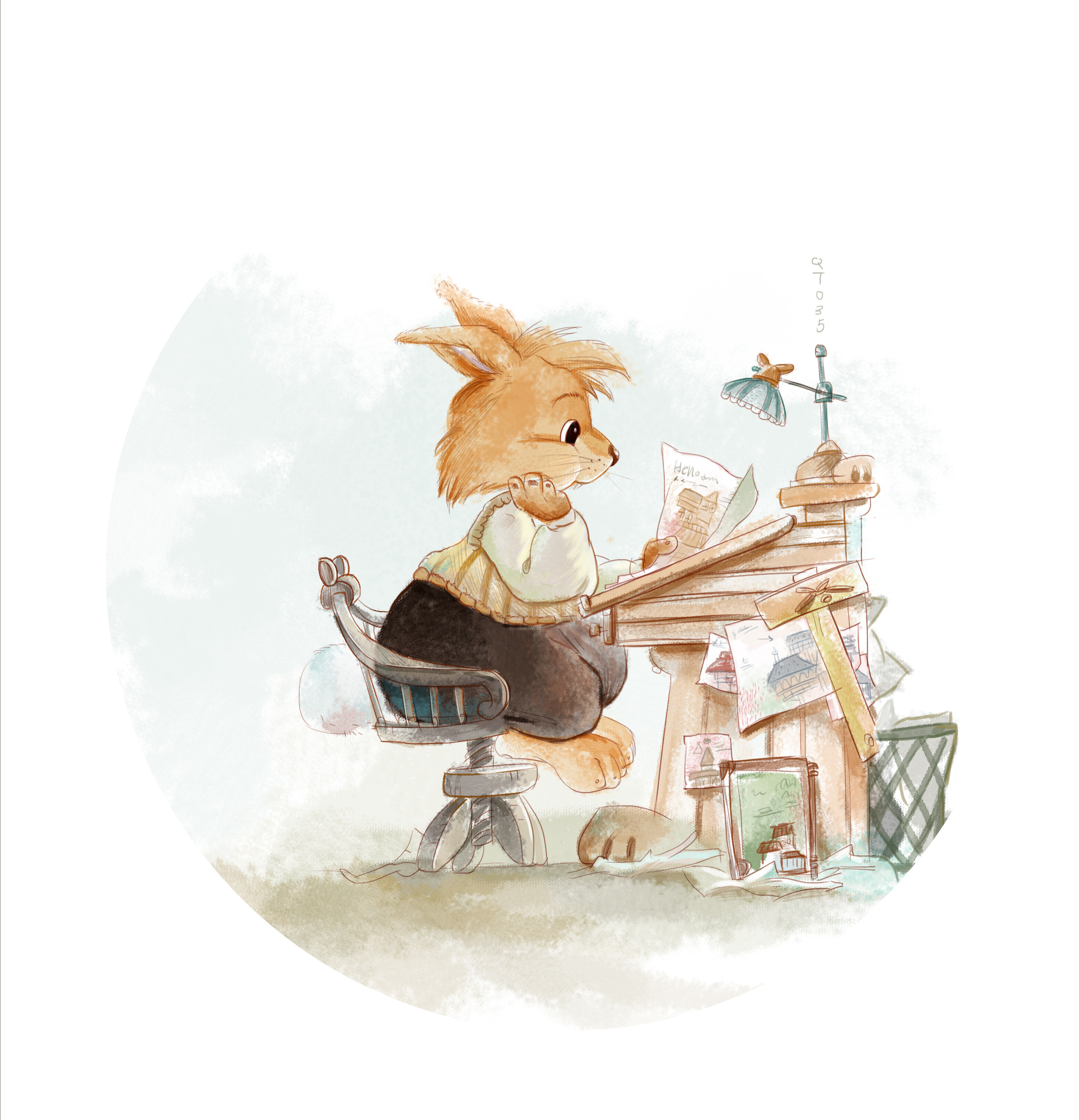 兔子帕西(色彩练习)