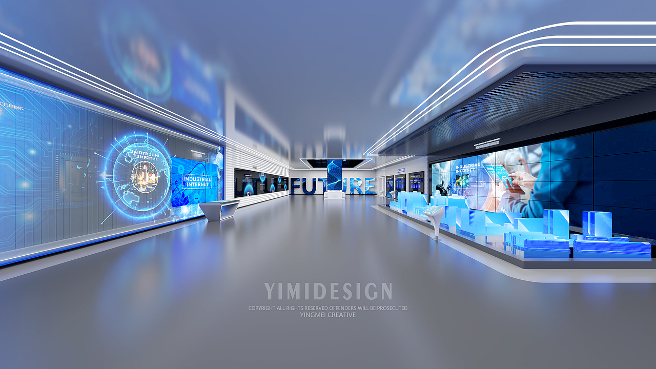 工业互联网展厅 5G互联网展厅 人工智能展厅 数字展厅（图ZMzE0MTE0MzYw） - 展陈设计 - 站酷设计师盈美创意原创素材 - 站酷ZCOOL