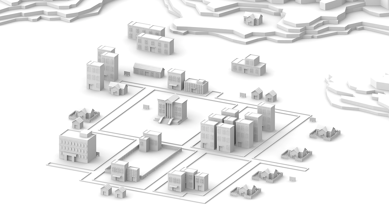 Low poly town(临摹大神作品制作教程)(图ZMTY3MTAzMjQ=) - 图案 - 站酷设计师Gondshi原创素材 - 站酷ZCOOL