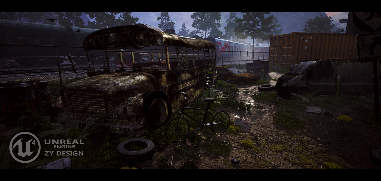 ZY-DESIGN UE4场景# Abandoned Land（图ZMTA2MTgxMzc2） - 场景 - 站酷设计师TendernessHy原创素材 - 站酷ZCOOL
