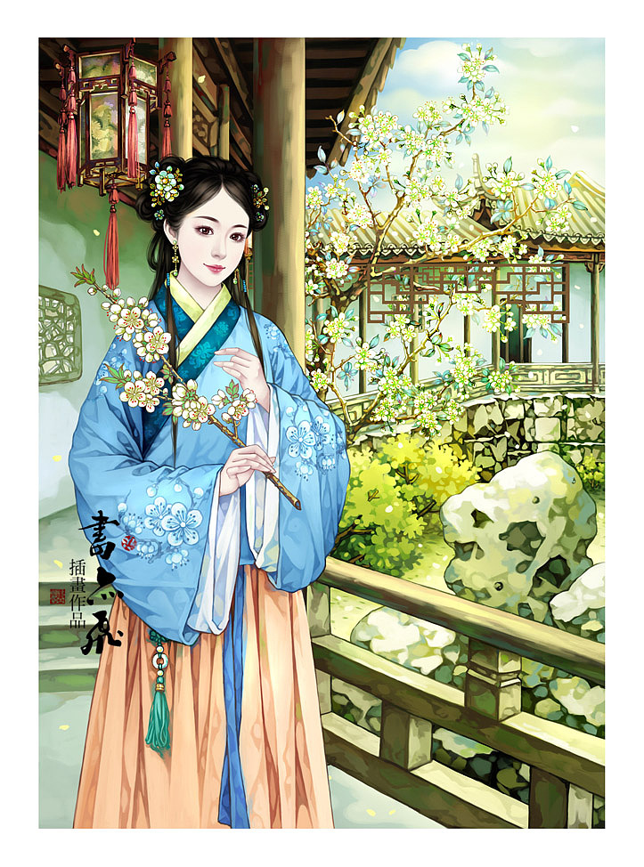 书亦飞古风插画旧时王榭堂前燕