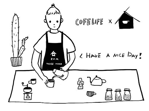 Z&M COFFEE 挂耳插画设计