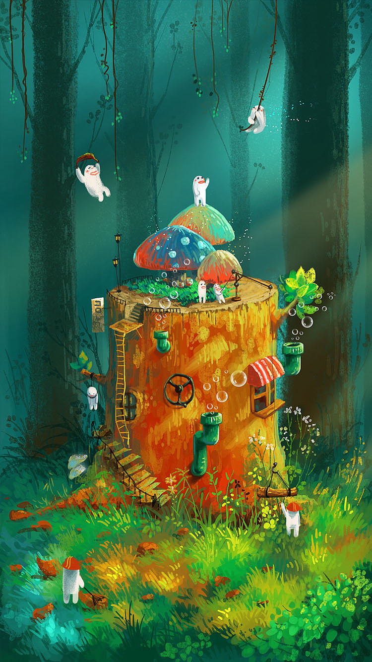 微世界（图ZMzAwOTYyNjg=） - 商业插画 - 站酷设计师程小新原创素材 - 站酷ZCOOL