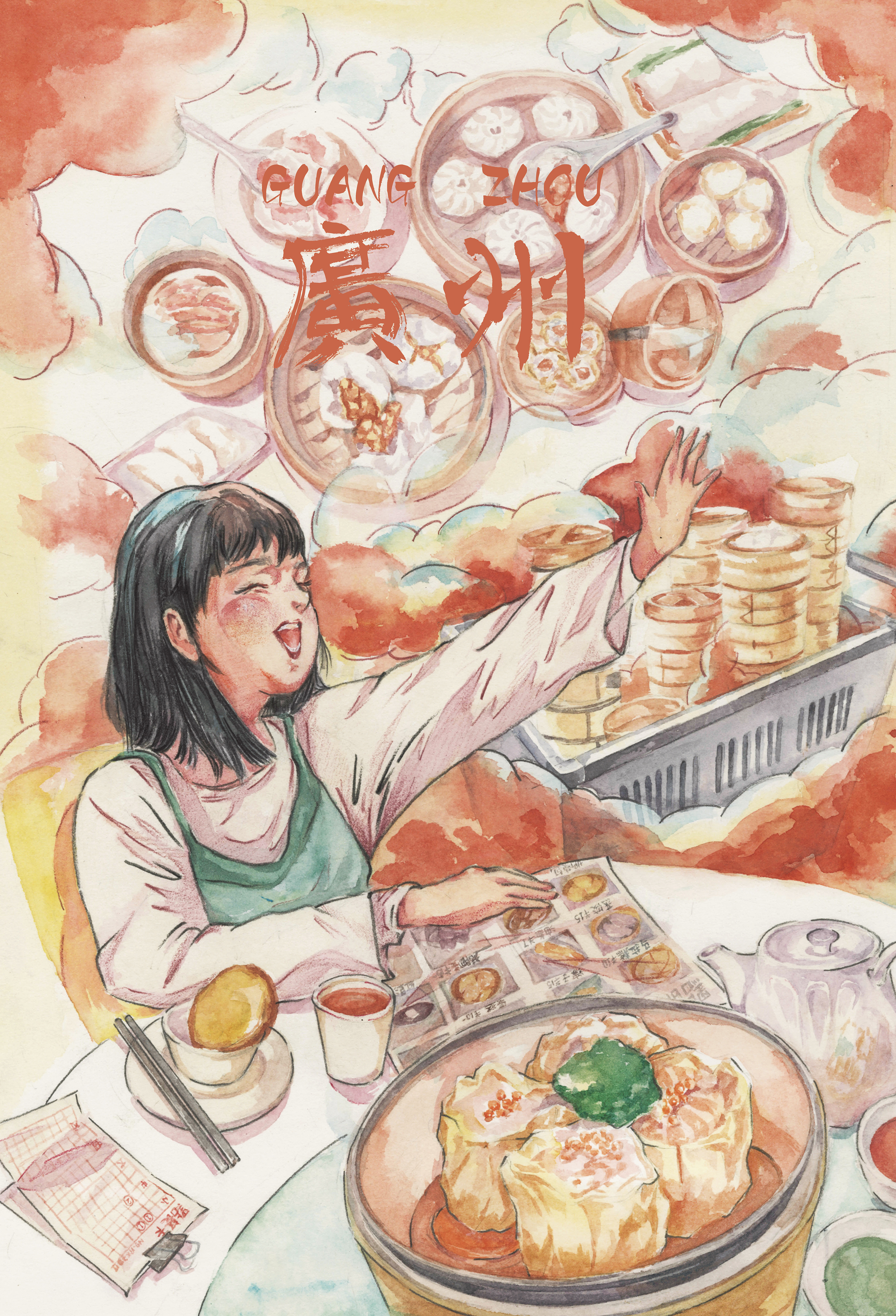 吃吃吃|插画|插画习作|鸭鸭橡皮糖 - 原创作品 - 站酷 (zcool)