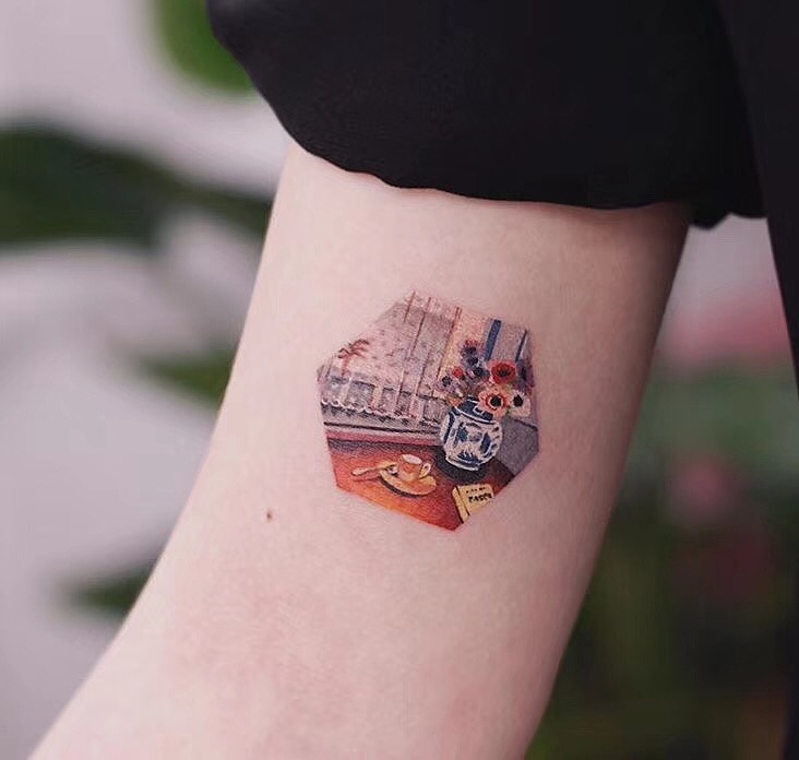 超精致柔美独特的简约而不简单的小纹身。宝鸡佳佳纹身