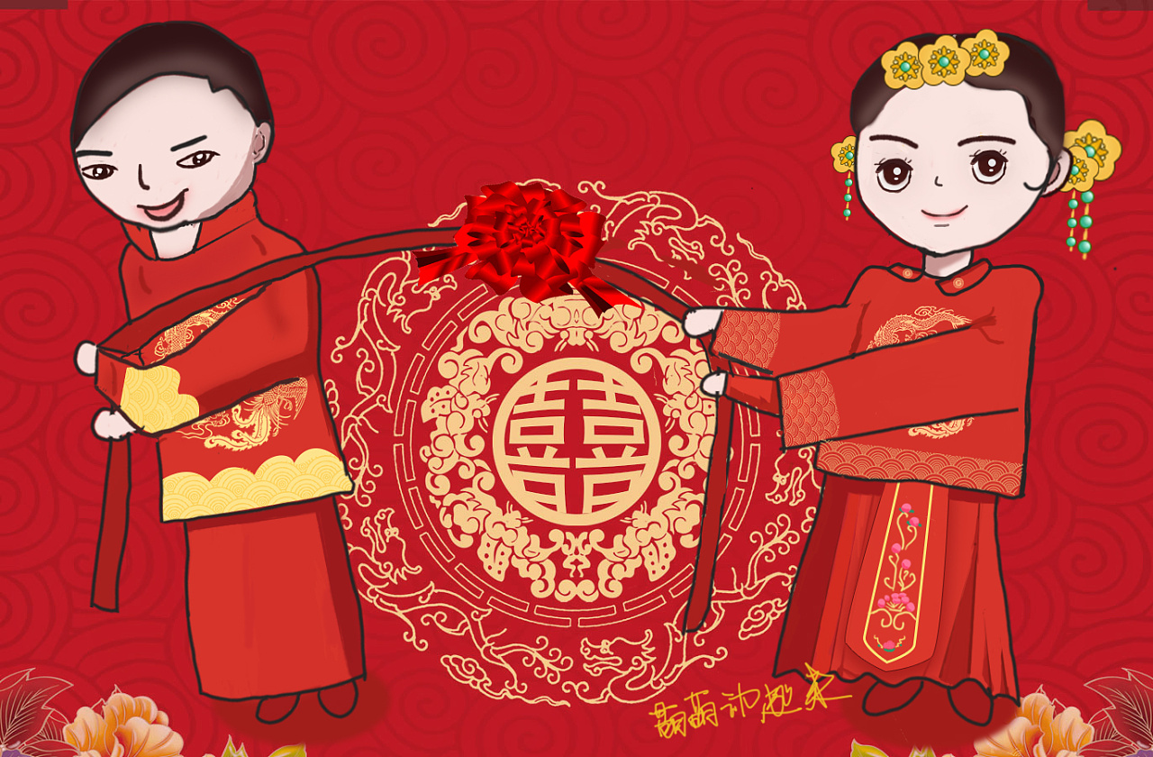 朋友结婚画了一幅厦门 |                    