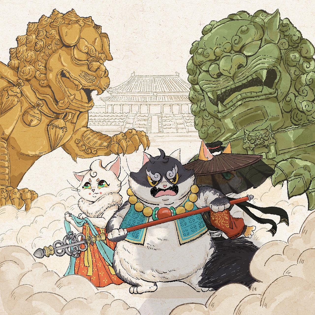 《喵堂之上》小说插画汇总