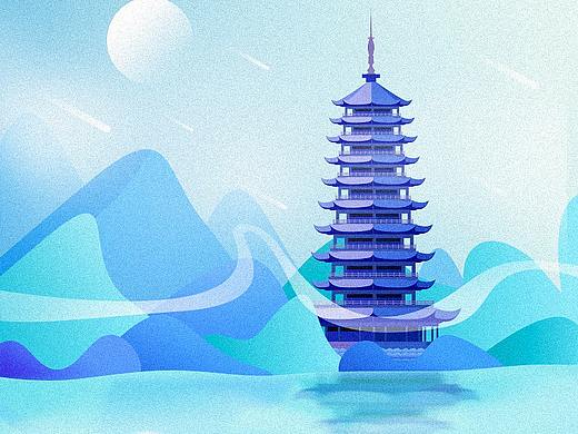 邮票插画自画像