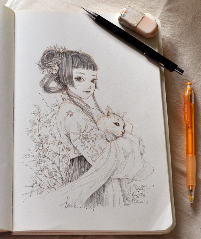 自动铅笔手绘本子小结02
