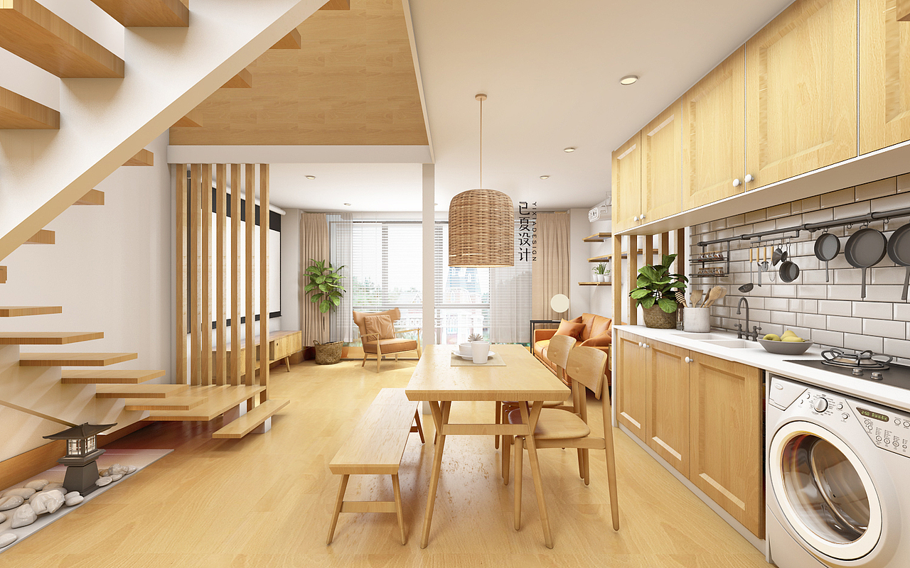 日式loft（民宿）（图ZMTI1MzMwMjUy） - 家装设计 - 站酷设计师已夏设计原创素材 - 站酷ZCOOL