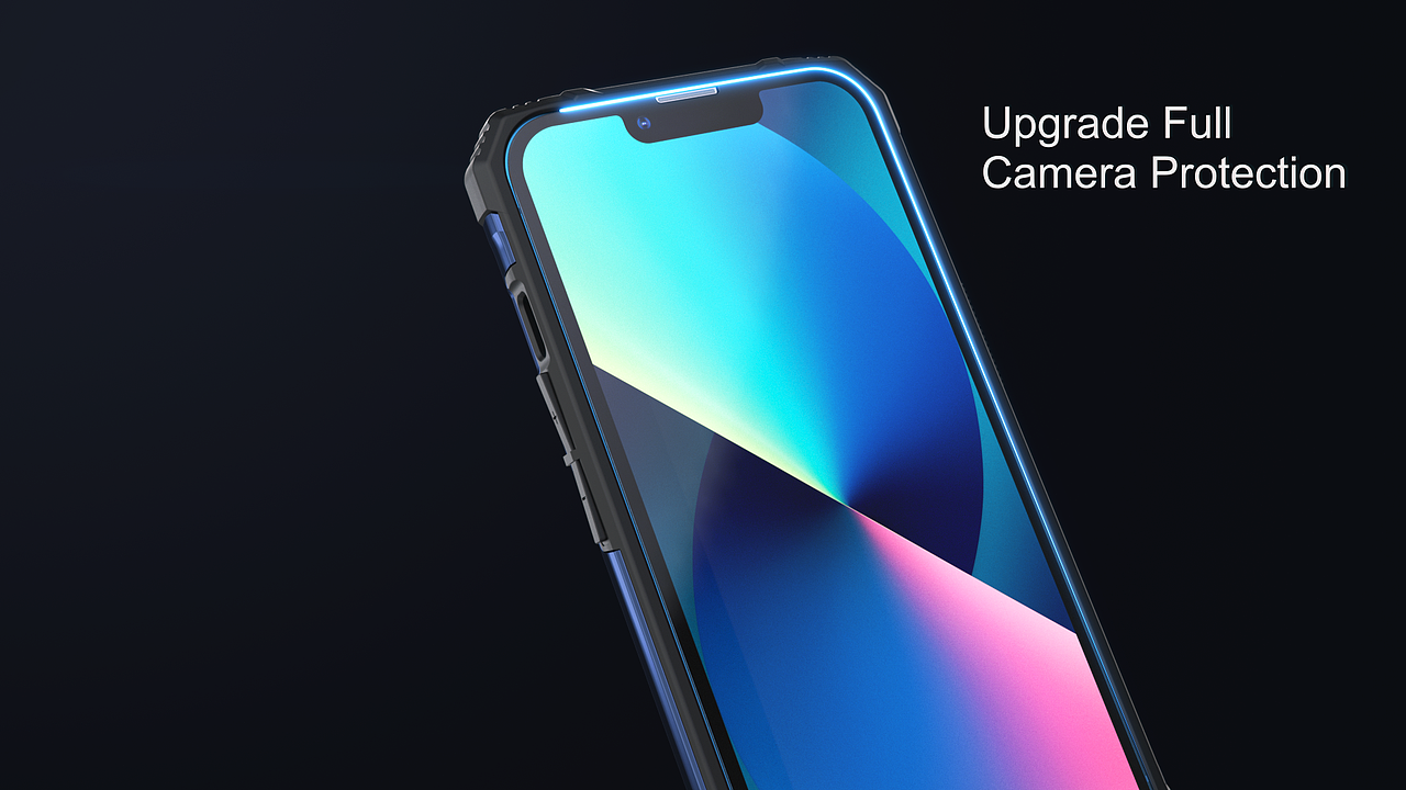 三个公司手机壳渲染动画