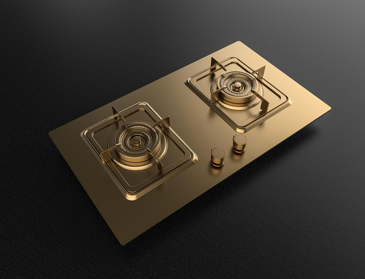燃气灶建模渲染