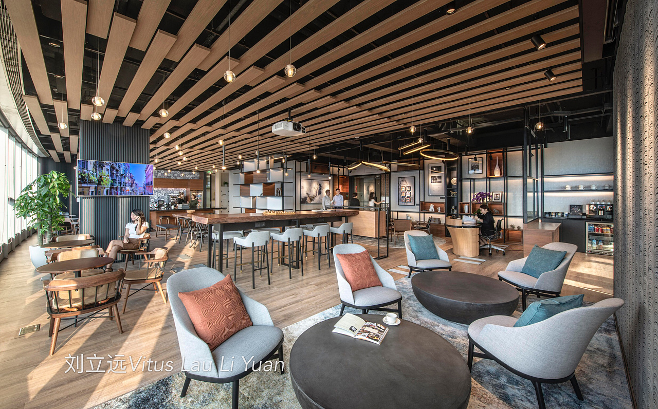 商业办公室空间摄影hyatt上海办公室